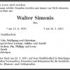 Simonis Walter 1933-2011 Todesanzeige